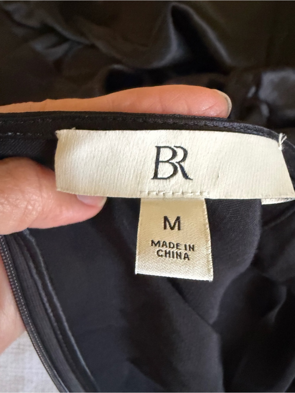 Banana Republic Black Satin Swing Mini Dress - Picture 6 of 9